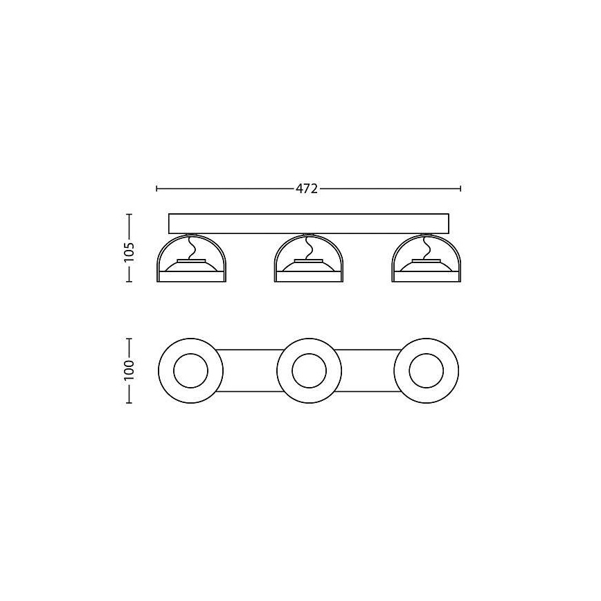 Philips - Foco LED com regulação 3xLED/4,5W/230V