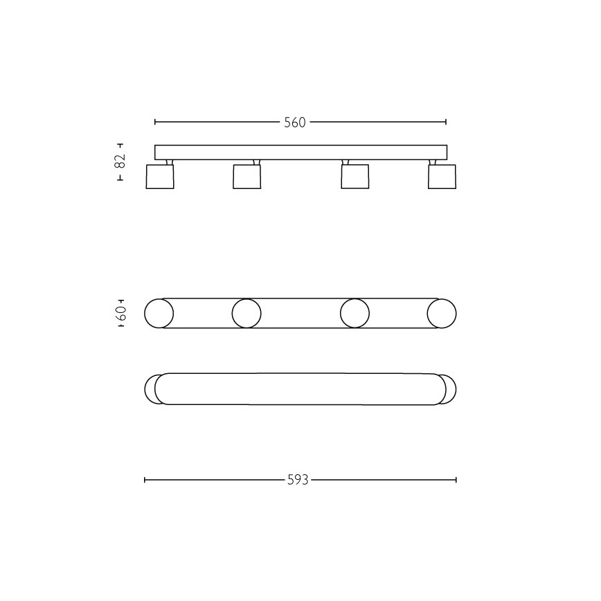 Philips - Foco LED com regulação 4xLED/4,5W/230V
