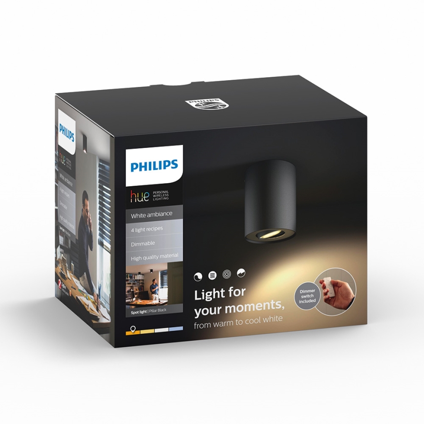 Philips - Foco LED com regulação Hue PILLAR 1xGU10/5,5W