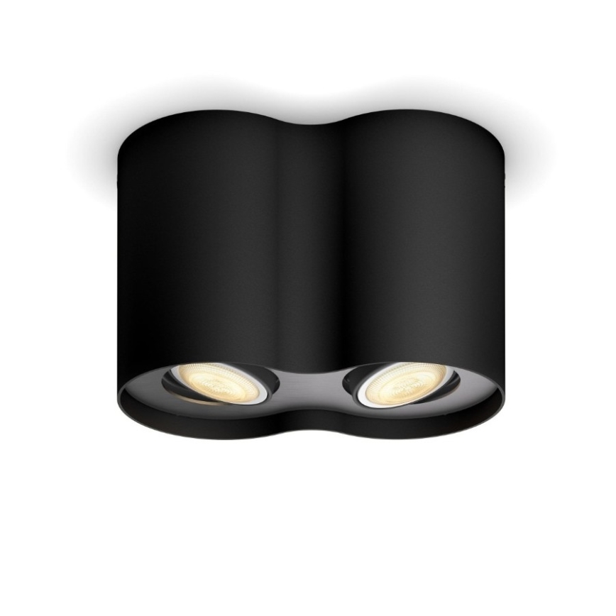 Philips - Luminária LED Regulável Hue PILLAR 2xGU10/5W/230V + controlo remoto