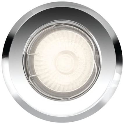 Philips - Iluminação embutida 1xGU10/50W/230V cromado brilhante
