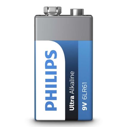 Philips 6LR61E1B/10 - Pilha alcalina 6LR61 ULTRA ALKALINE 9V 600mAh