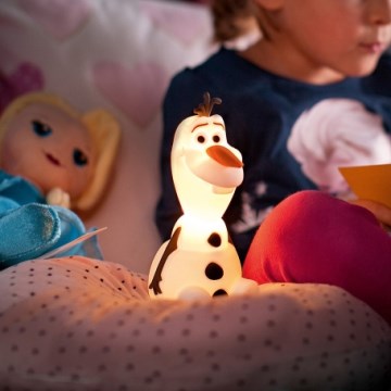 Philips 71768/08/16 - Candeeiro infantil LED DISNEY FROZEN OLAF LED/0,3W/3V boneco de neve