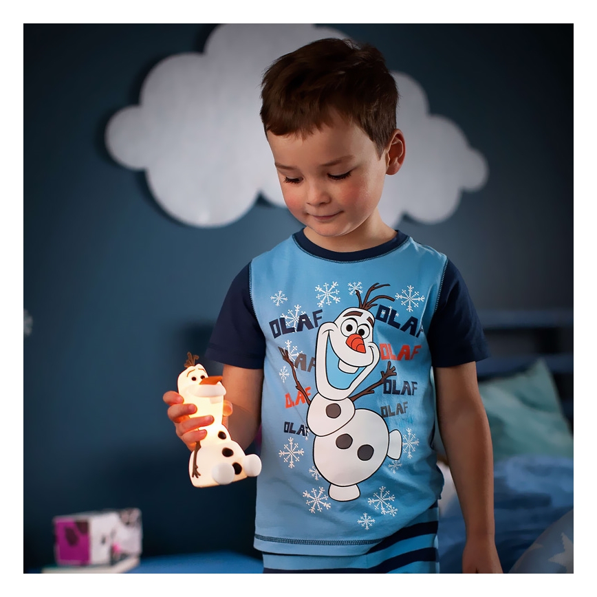 Philips 71768/08/16 - Candeeiro infantil LED DISNEY FROZEN OLAF LED/0,3W/3V boneco de neve