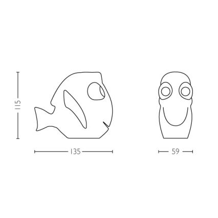 Philips - Candeeiro infantil LED/0,3W/3V