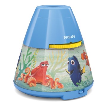 Philips 71769/90/16 - LED Projetor de criança DISNEY DORY LED/0,1W/3xAAA