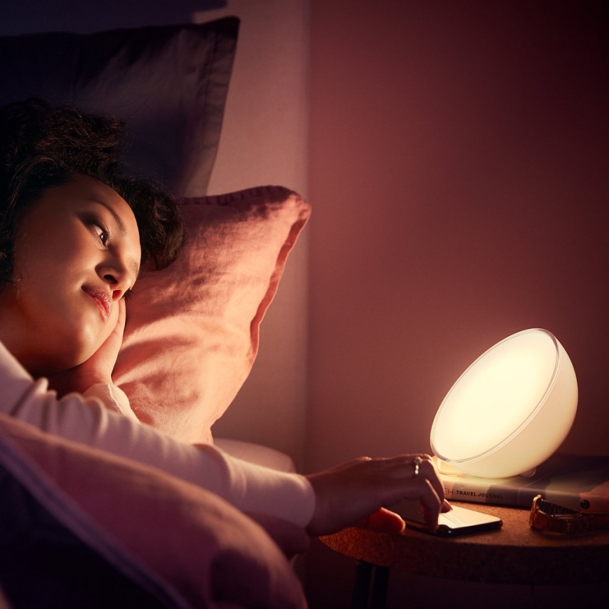 Philips - Lâmpada de mesa LED RGB regulável Hue GO LED/6W/230V