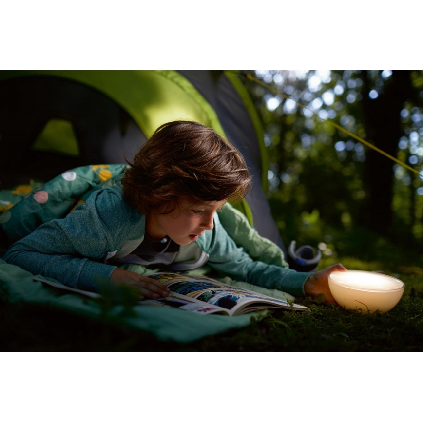 Philips - Lâmpada de mesa LED RGB regulável Hue GO LED/6W/230V