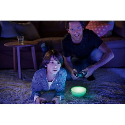 Philips - Lâmpada de mesa LED RGB regulável Hue GO LED/6W/230V