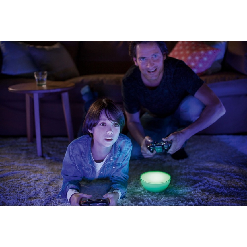 Philips - Lâmpada de mesa LED RGB regulável Hue GO LED/6W/230V