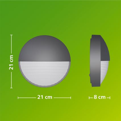 Philips - Aplique de parede LED para exterior CAPRICORN LED/4,3W/230V IP44