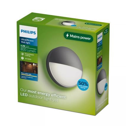 Philips - Aplique de parede LED para exterior CAPRICORN LED/4,3W/230V IP44