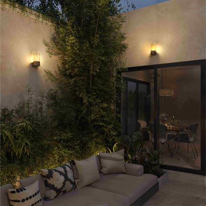 Philips - Aplique de parede LED para exterior NAYL 1xE27/4W/230V 2700K IP44