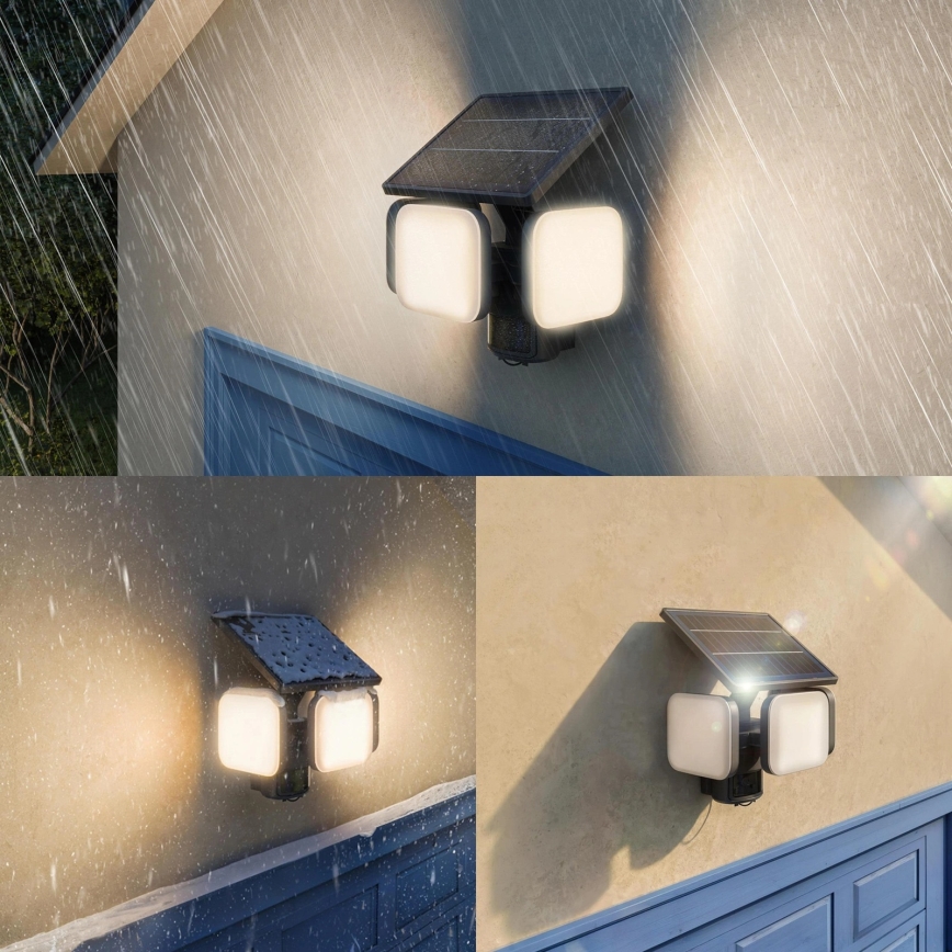 Philips - Aplique solar de parede LED com sensor ZYREN LED/24,5W/3,7V 2600 mAh 3000K IP65