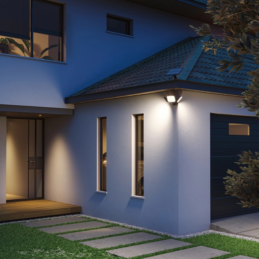 Philips - Aplique solar de parede LED com sensor ZYREN LED/24,5W/3,7V 2600 mAh 3000K IP65