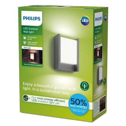 Philips - Luminária de parede LED para exterior LED/3,8W/230V 3000K IP44