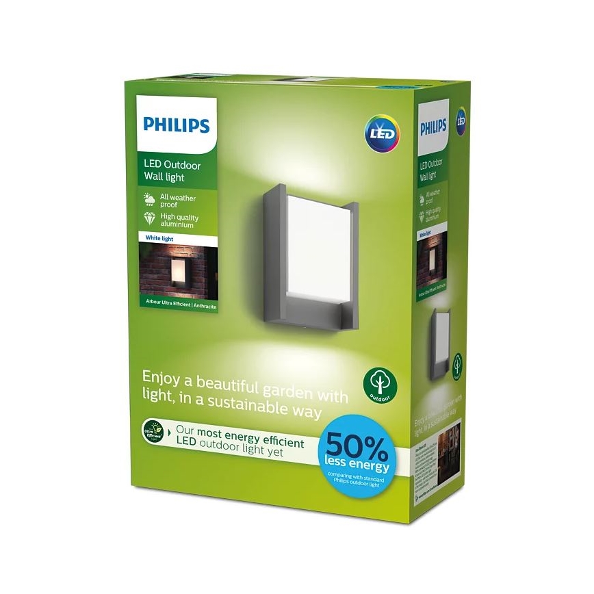 Philips - Luminária de parede LED para exterior LED/3,8W/230V 3000K IP44