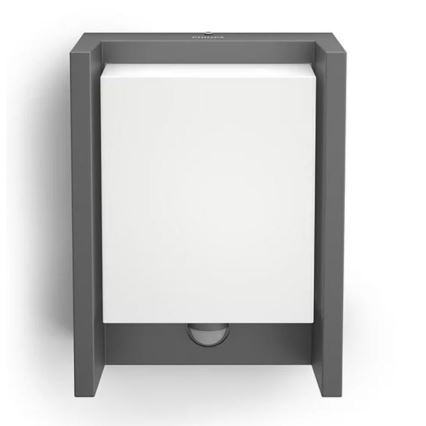 Philips - Luminária de parede exterior LED com sensor ARBOUR LED/3,8W/230V 2700K IP44