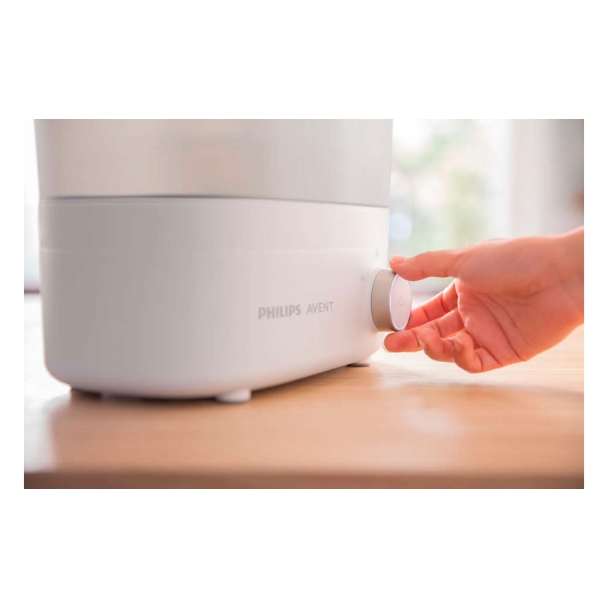 Philips Avent - Esterilizador elétrico a vapor PREMIUM 3 em 1