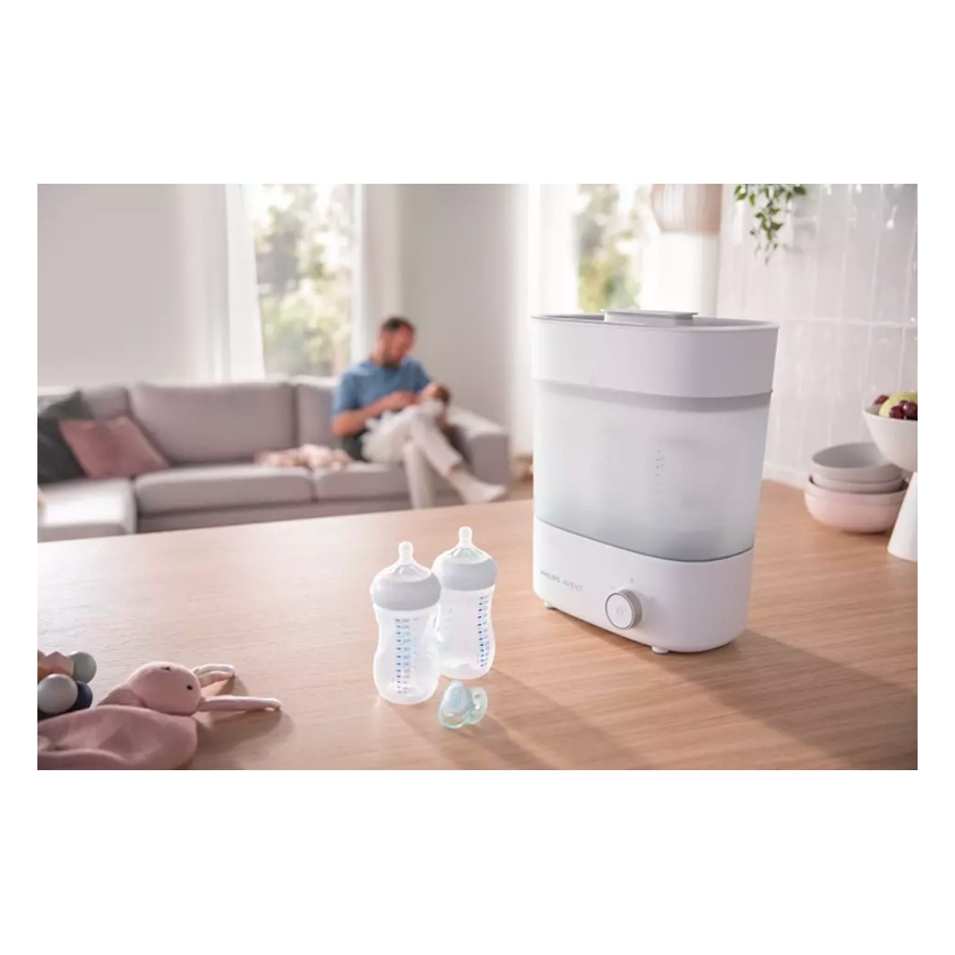 Philips Avent - Esterilizador elétrico a vapor PREMIUM 3 em 1