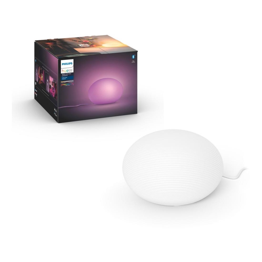 Philips - Candeeiro de mesa LED RGB com regulação Hue FLOURISH White And Color Ambiance 1xE27/9,5W/230V