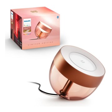 Philips - Candeeiro de mesa LED RGB com regulação Hue IRIS LED/10W/230V 2000-6500K cobre
