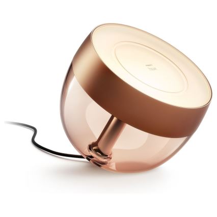 Philips - Candeeiro de mesa LED RGB com regulação Hue IRIS LED/10W/230V 2000-6500K cobre