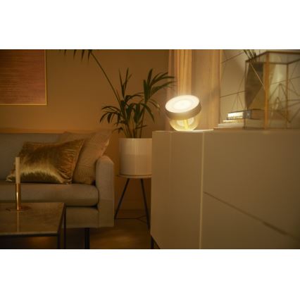 Philips - Candeeiro de mesa LED RGB com regulação Hue IRIS LED/10W/230V 2000-6500K dourado