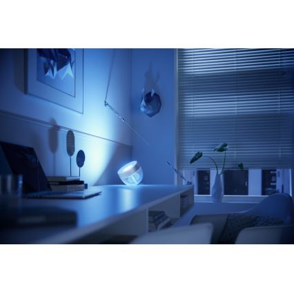 Philips - Candeeiro de mesa LED RGB com regulação Hue IRIS LED/10W/230V 2000-6500K prateado