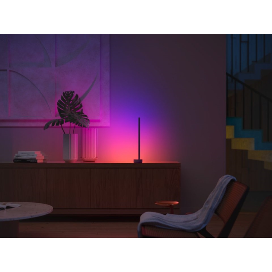 Philips - Candeeiro de mesa LED RGB com regulação Hue SIGNE LED/12W/230V 2000-6500K preto