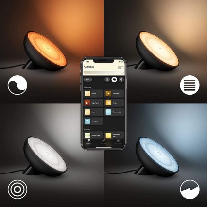 Philips - Candeeiro de mesa LED RGB regulável Hue BLOOM LED/7,1W/230V