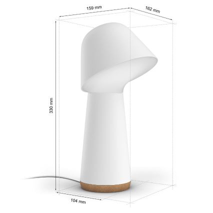 Philips - Candeeiro de mesa LED RGBW com regulação Hue TWILIGHT LED/13,4W/230V 2000-6500K