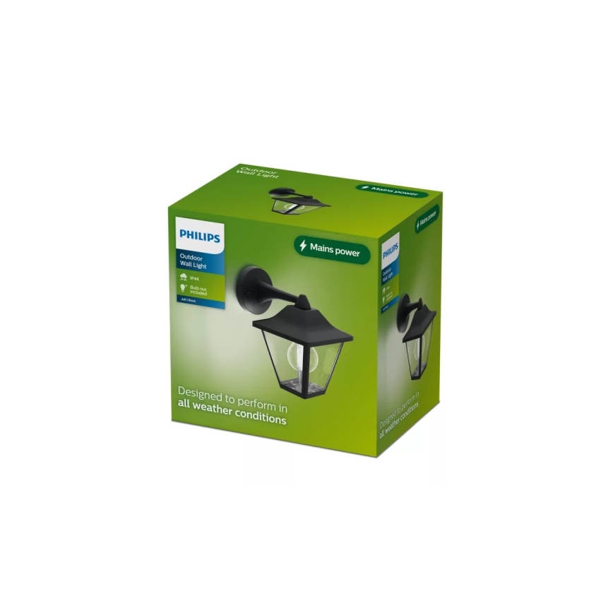Philips - Candeeiro de parede exterior JULI 1xE27/25W/230V IP44