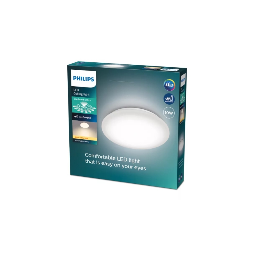 Philips - Candeeiro de tecto LED MOIRE LED/10W/230V 2700K diâmetro 24 cm