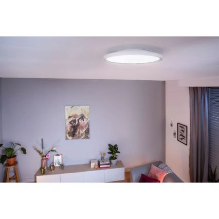 Philips - Luminária de teto LED dimerizável Hue AURELLE LED/21W/230V 2200-6500K Ø 39,5 cm branca