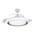 Philips - Candeeiro de teto LED com ventilador LED/35W/230V 5500/4000/2700K dourado + comando remoto