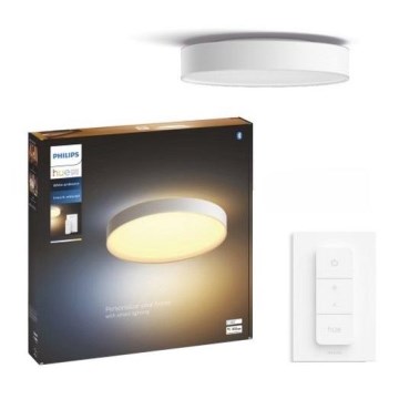 Philips - Candeeiro de teto LED dimável Hue, 48W, 230V, 2200-6500K, Ø 551 mm, branco + controlo remoto