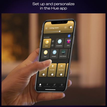 Philips - Luminária de teto LED dimerizável Hue AURELLE LED/19W/230V 2200-6500K 30x30 cm preta