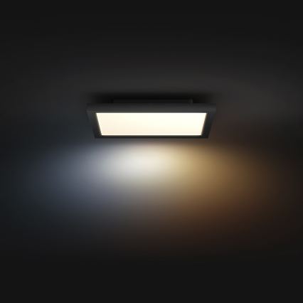 Philips - Luminária de teto LED dimerizável Hue AURELLE LED/19W/230V 2200-6500K 30x30 cm preta