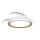 Philips - Candeeiro de teto LED regulável com ventilador BLISS LED/35W/230V dourado + comando remoto