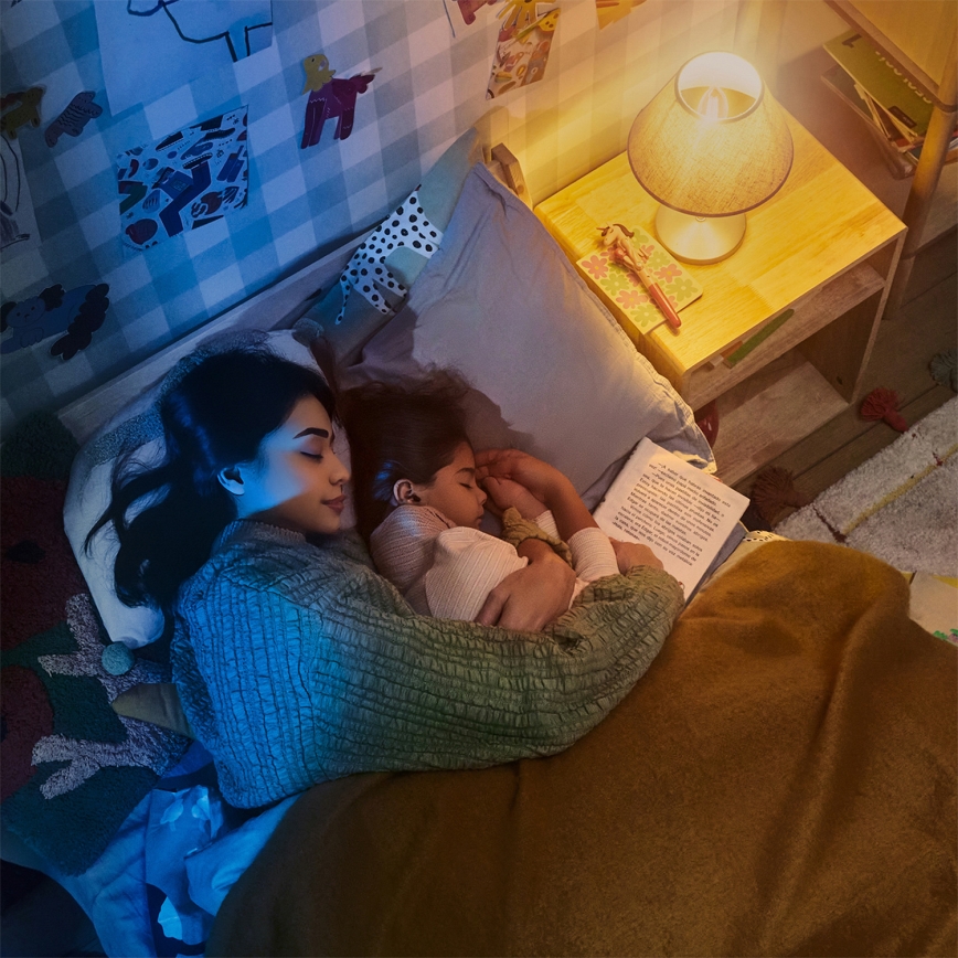 Philips - Candeeiro de teto LED regulável com ventilador BLISS LED/35W/230V dourado + comando remoto