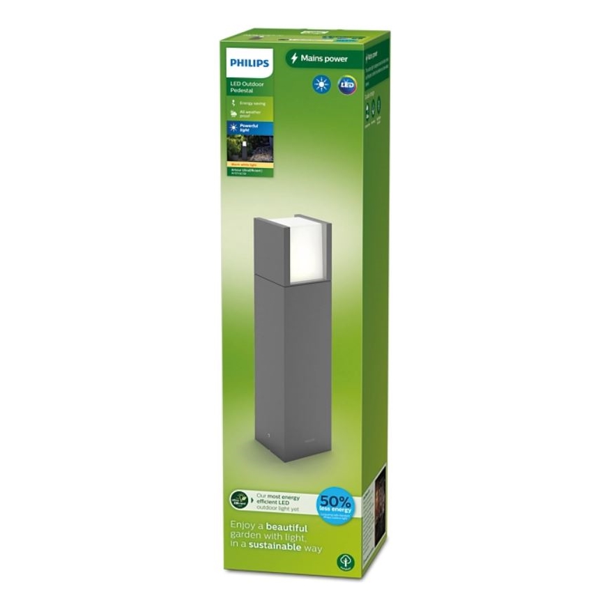 Philips - Candeeiro exterior LED ARBOUR LED/3,8W/230V 40 cm 2700K IP44