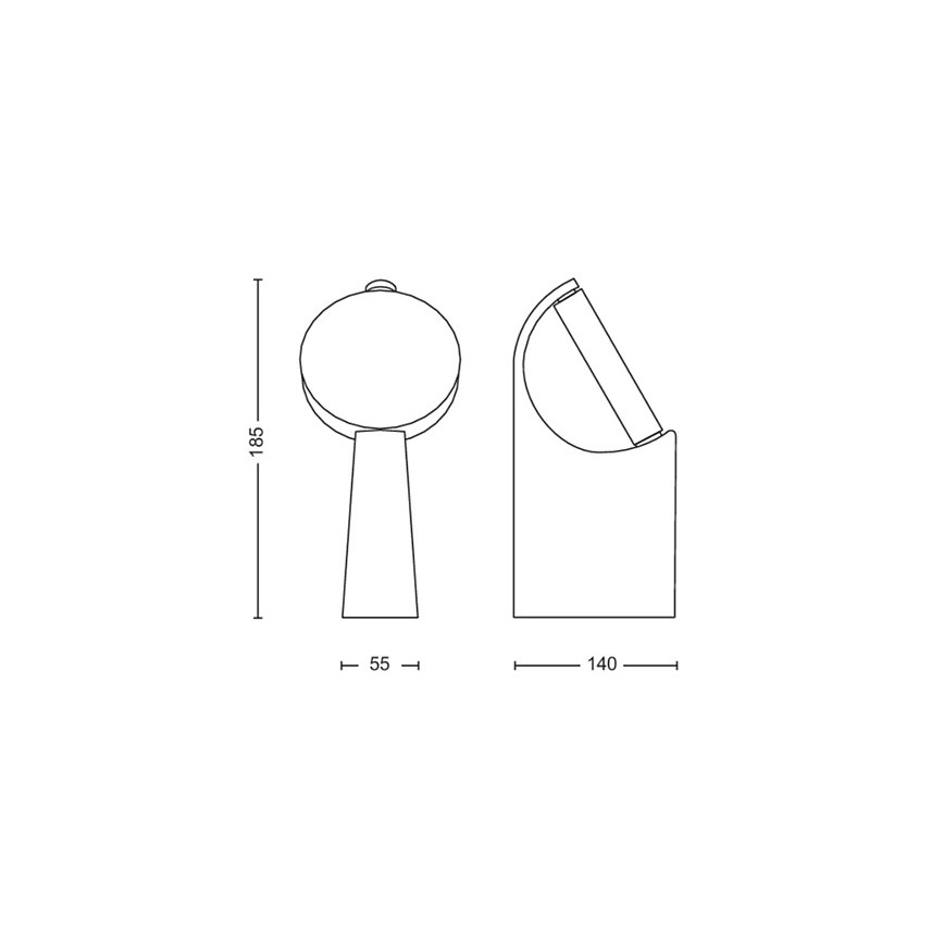 Philips - Candeeiro exterior LED LED/7W/230V 2700K IP44