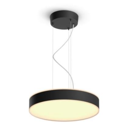 Philips - Candelabro suspenso LED com regulação Hue LED/33,5W/230V 2200-6500K preto + controlo remoto