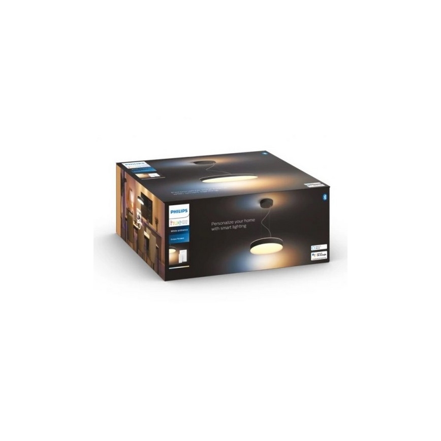 Philips - Candelabro suspenso LED com regulação Hue LED/33,5W/230V 2200-6500K preto + controlo remoto