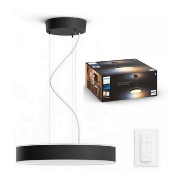 Philips - Candelabro suspenso LED com regulação Hue LED/33,5W/230V 2200-6500K preto + controlo remoto