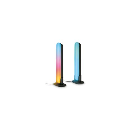 Philips - Pack 2x Luminária LED RGBIC Regulável SMART GRADIENT LED/8W/230V 2700-6500K Wi-Fi