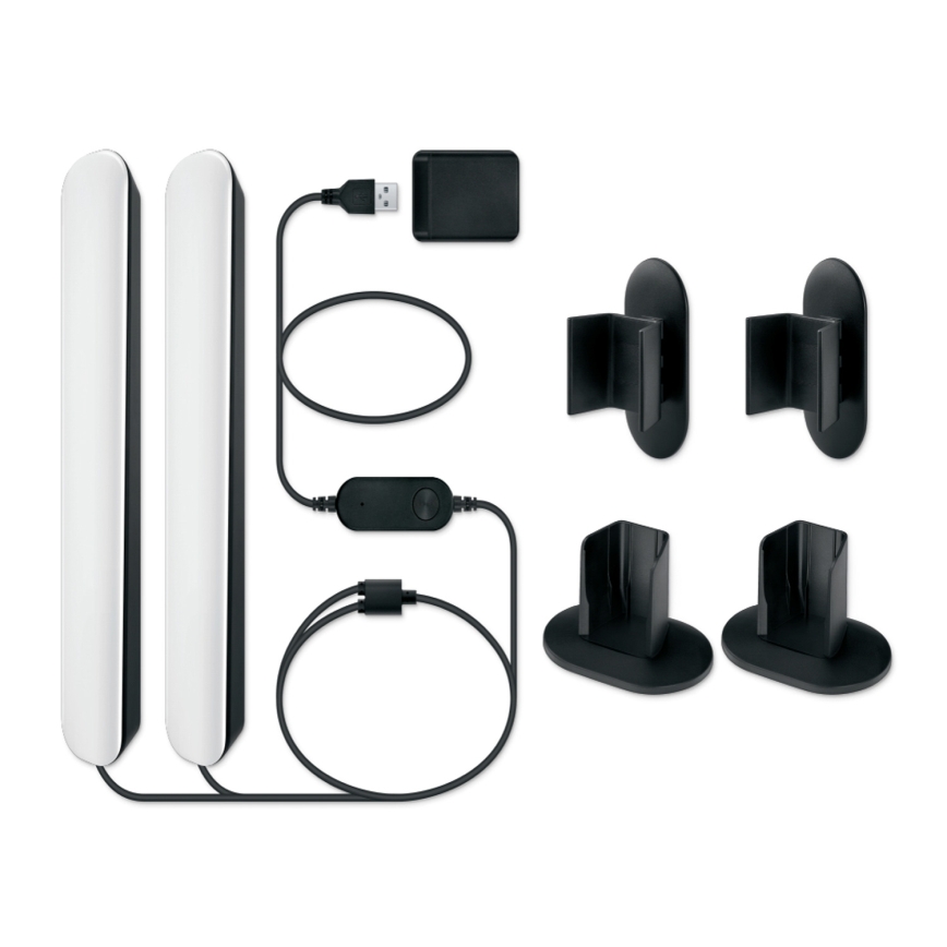 Philips - Pack 2x Luminária LED RGBIC Regulável SMART GRADIENT LED/8W/230V 2700-6500K Wi-Fi
