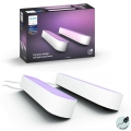 Philips - CONJUNTO 2x Lâmpada de Mesa LED RGB Regulável Hue PLAY LED/6W/230V branca