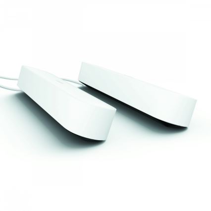 Philips - CONJUNTO 2x Lâmpada de Mesa LED RGB Regulável Hue PLAY LED/6W/230V branca